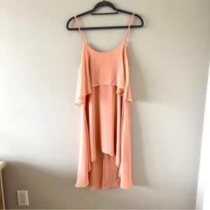 🌷Women’s Blush Pink Spaghetti Strap High Low Dress Size Small